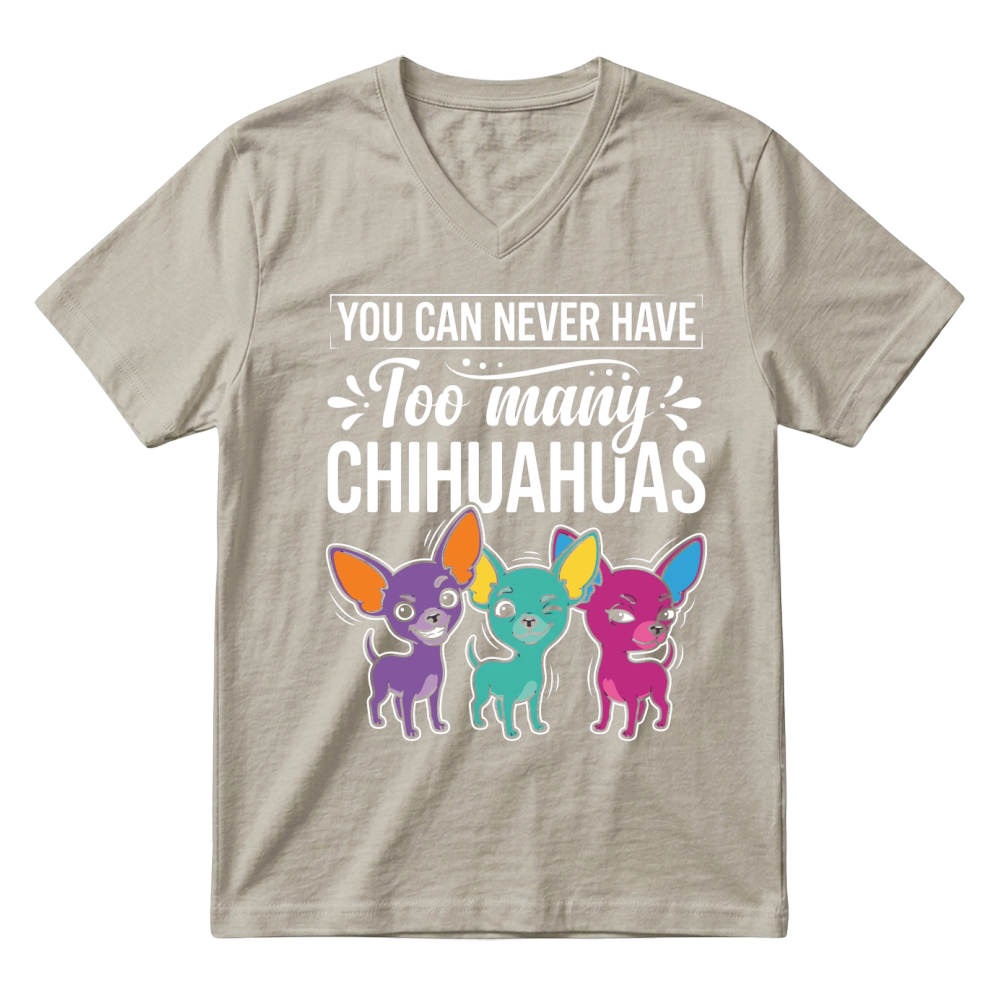 Product Chihuahuas Dogs Pets Cute Animals V-Neck T-shirt