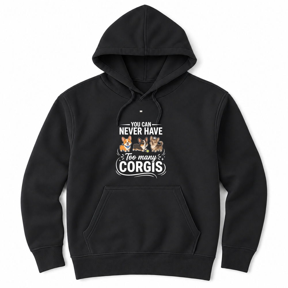 Product Corgis Dogs Pets Cute  Cartoon Unisex Hoodie
