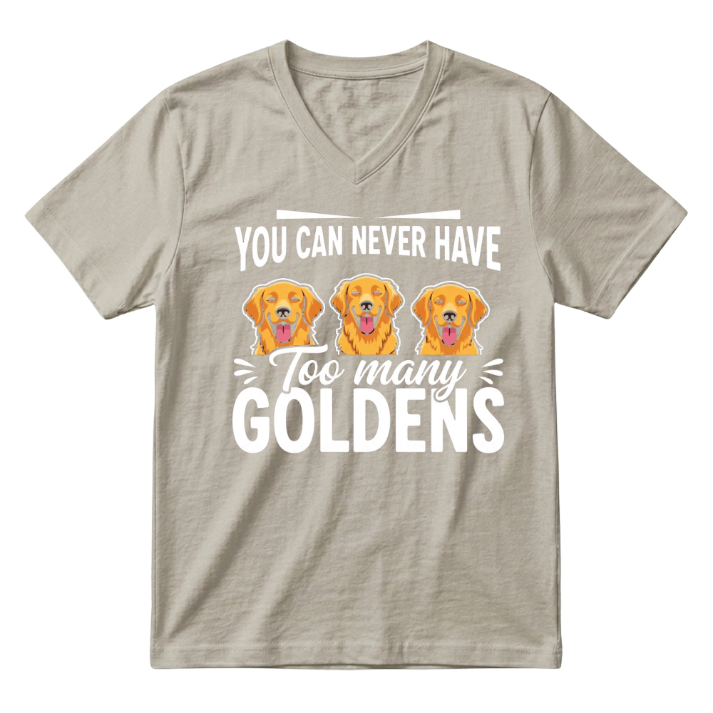 Product Golden Retriever Dog Pet Canine V-Neck T-shirt