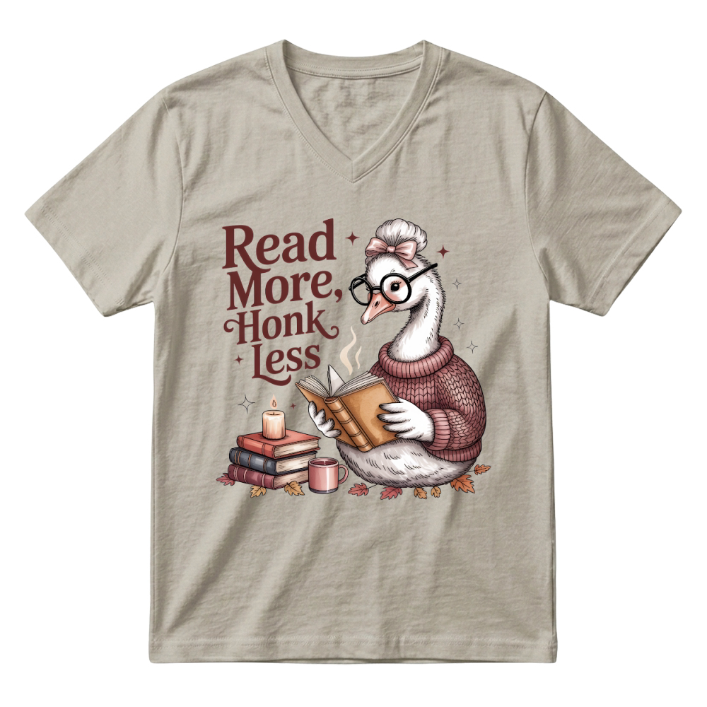 Product read more honk less halloween V-Neck T-shirt