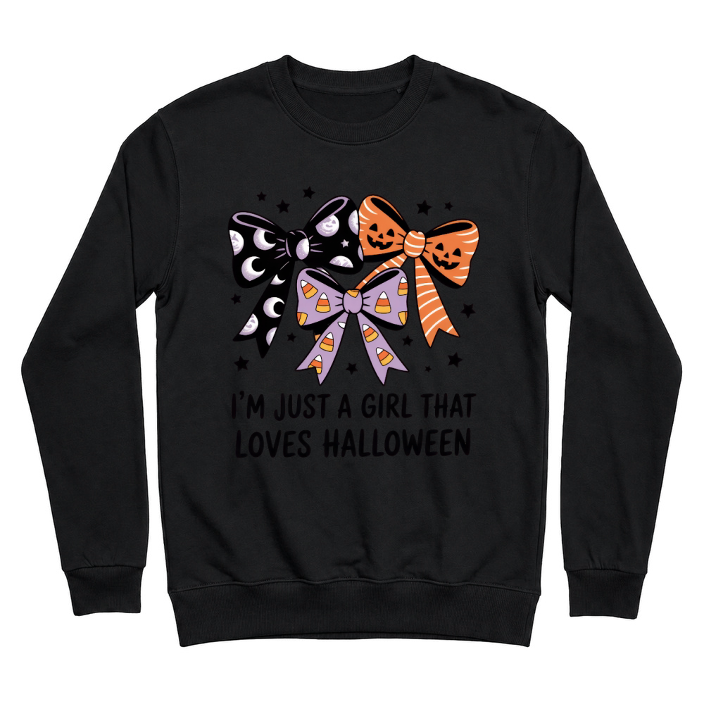 Product i'm just a girl that loves halloween Unisex Sweatshirt