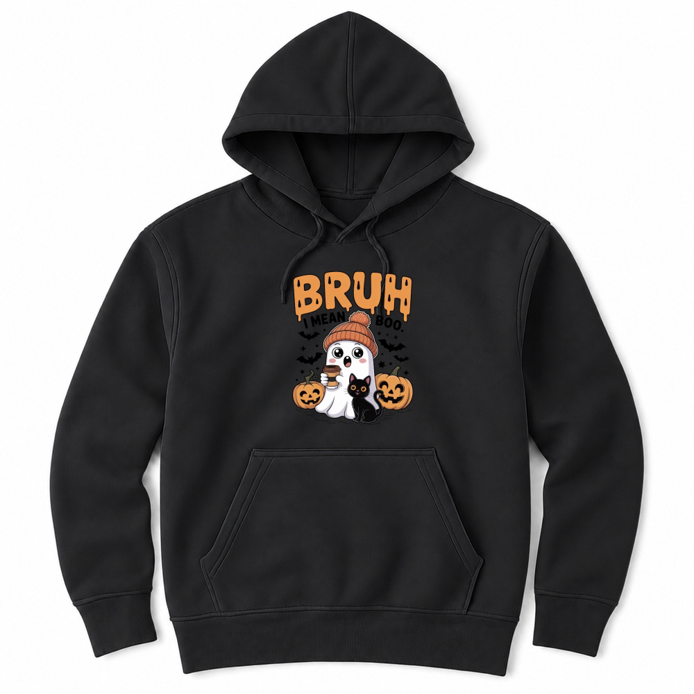 Product bruh i mean boo halloween Unisex Hoodie