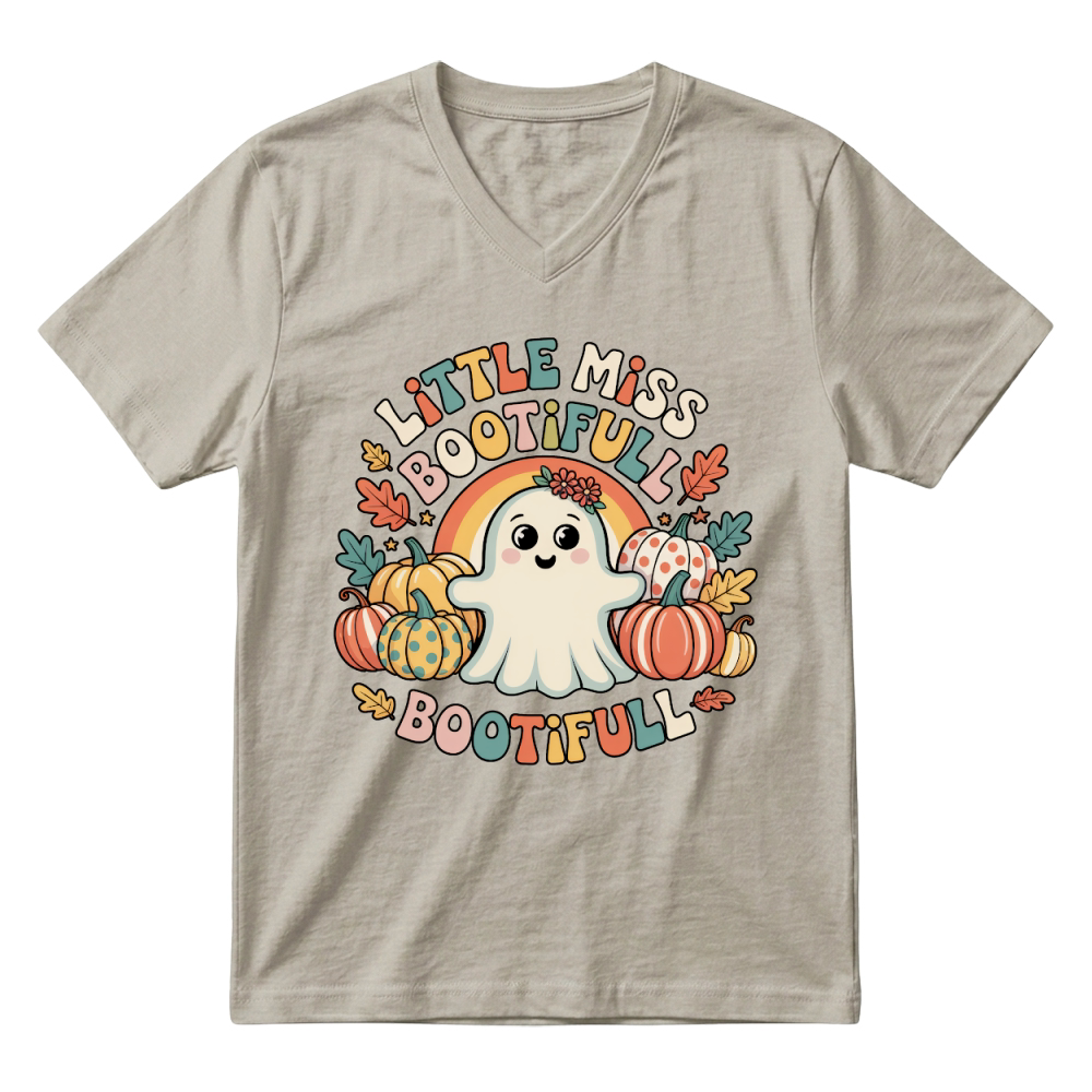Product little miss bootifull halloween V-Neck T-shirt