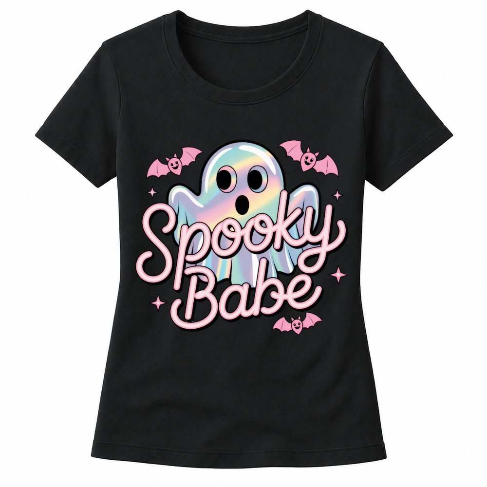 Product spooky babe pink vibes halloween Women's T-shirts