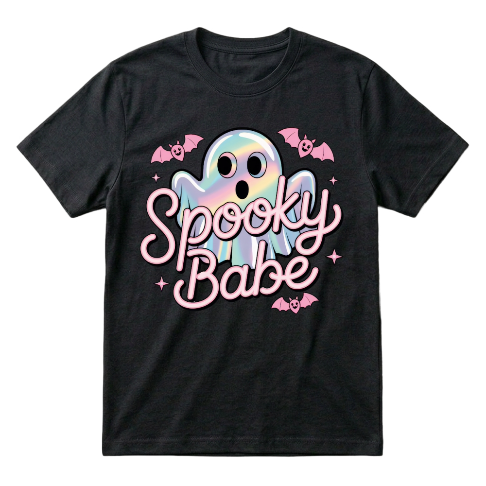 Product spooky babe pink vibes halloween T-Shirt