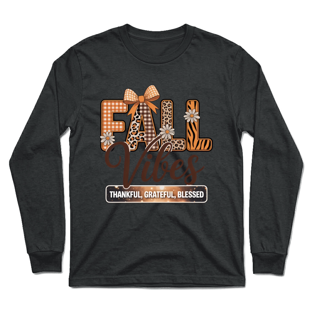 Product fall vibes thankful grateful blessed Unisex Longsleeve
