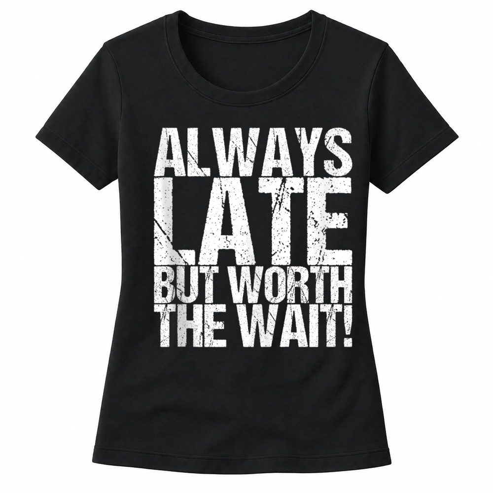 Product Always Late But Worth The Wait! Women's T-shirts