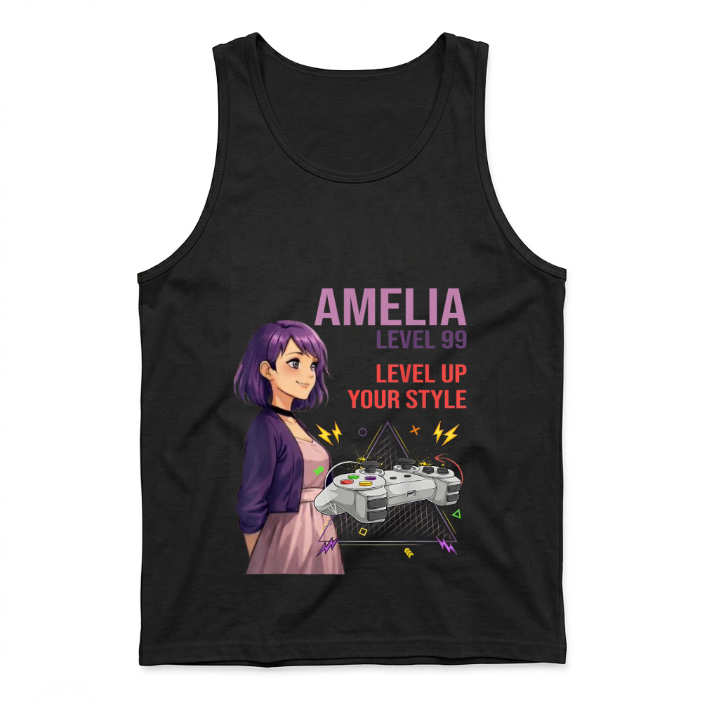 Product Amelia Cool Anime Girl Internet Meme Aesthetic Character T Shirt Tank Top