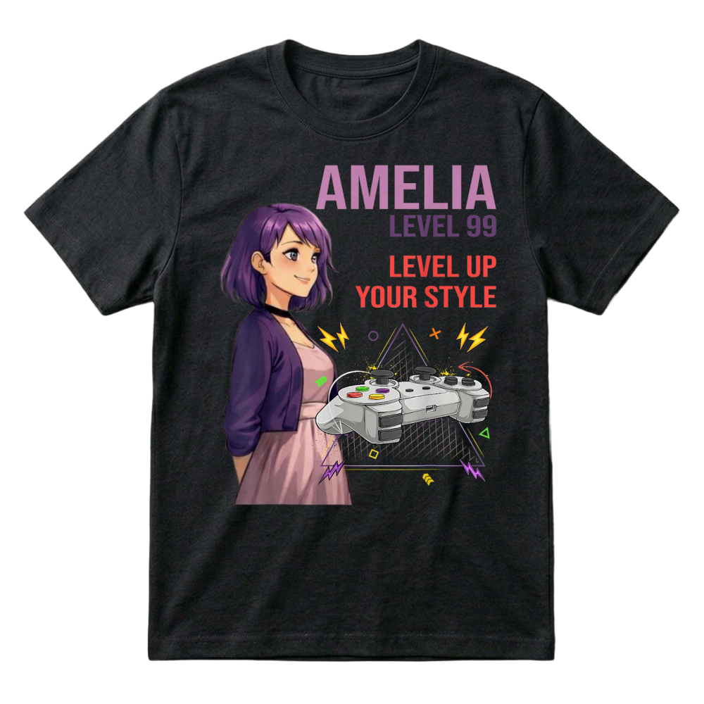 Product Amelia Cool Anime Girl Internet Meme Aesthetic Character T Shirt T-Shirt