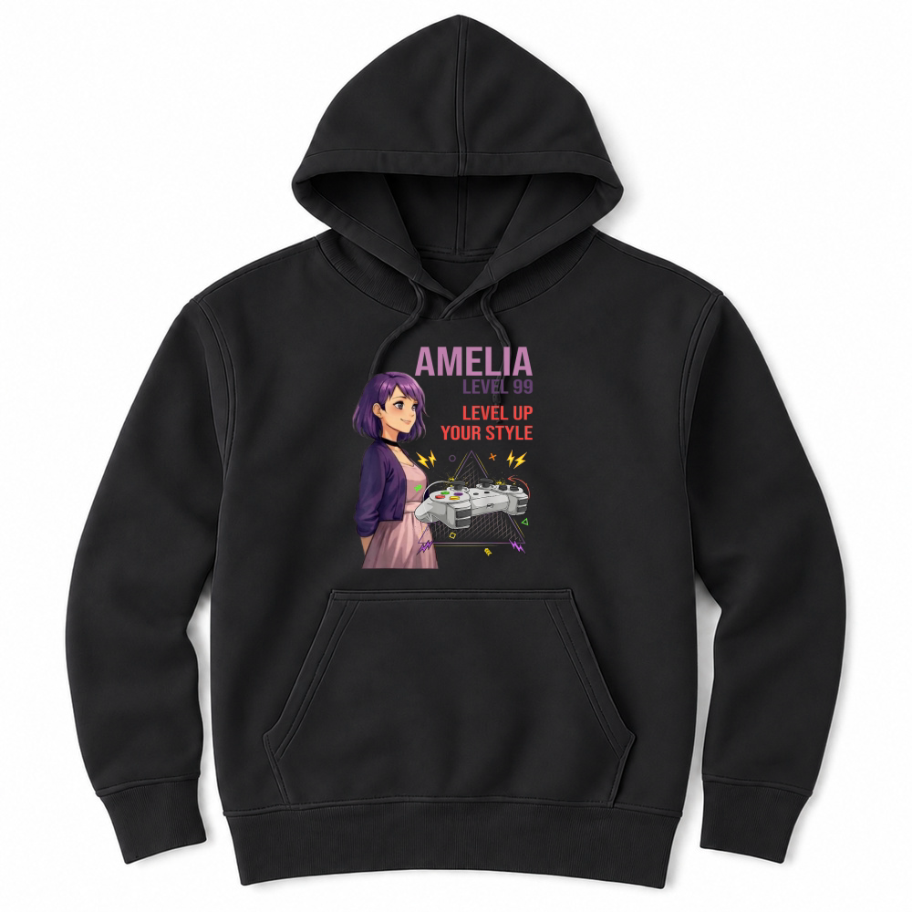 Product Amelia Cool Anime Girl Internet Meme Aesthetic Character T Shirt Unisex Hoodie