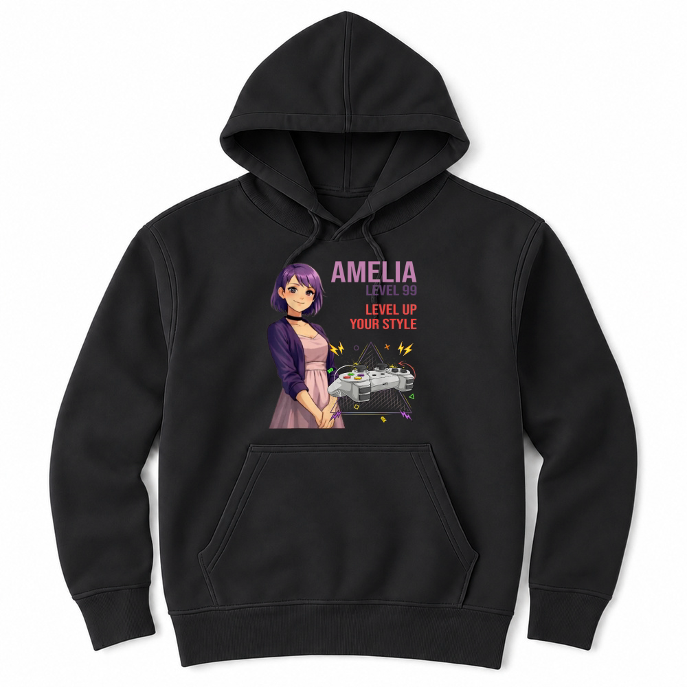 Product Amelia Cool Anime Girl Internet Meme Aesthetic Character T Shirt Unisex Hoodie