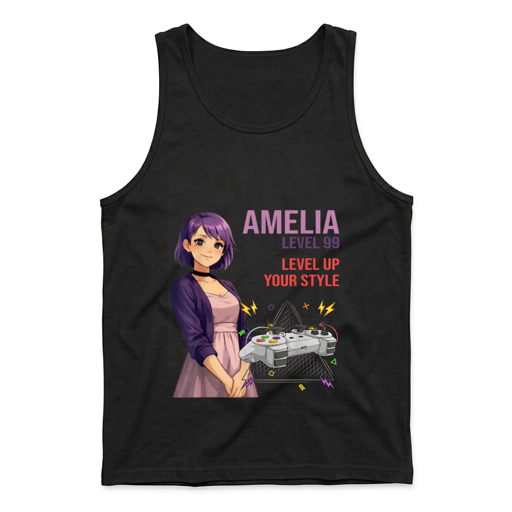 Product Amelia Cool Anime Girl Internet Meme Aesthetic Character T Shirt Tank Top