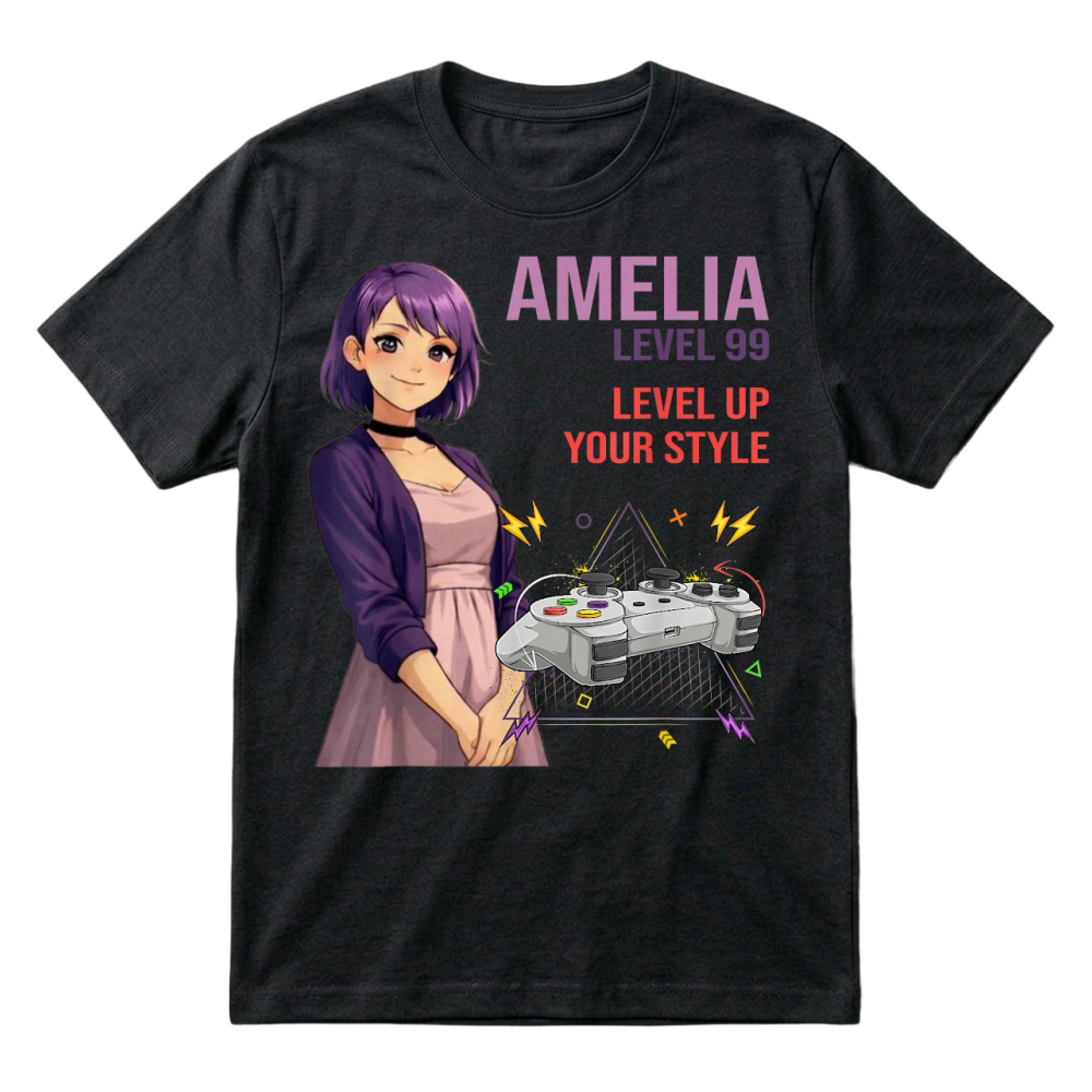 Product Amelia Cool Anime Girl Internet Meme Aesthetic Character T Shirt T-Shirt