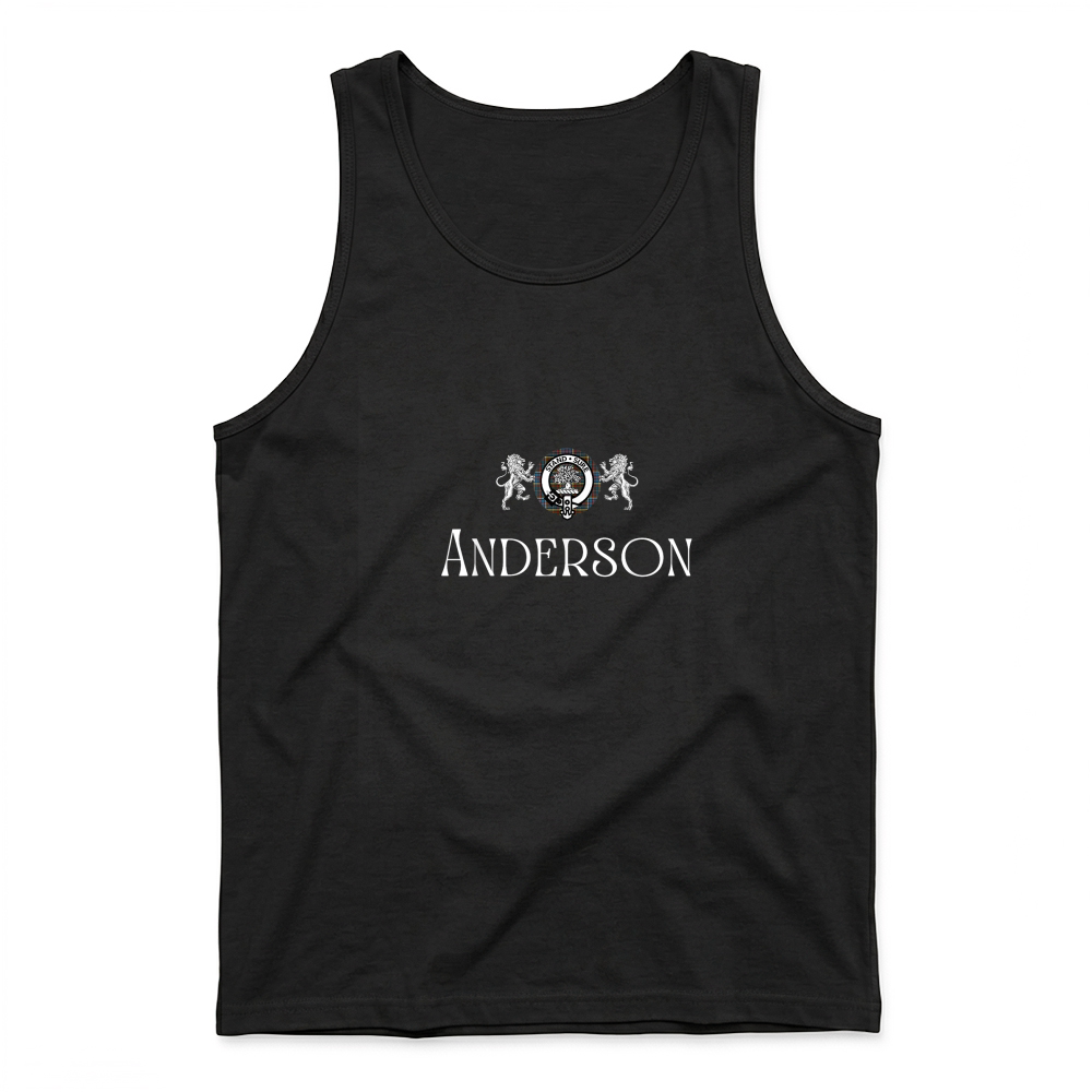 Product Anderson Clan Scottish Name Coat Of Arms Tartan T Shirt Tank Top