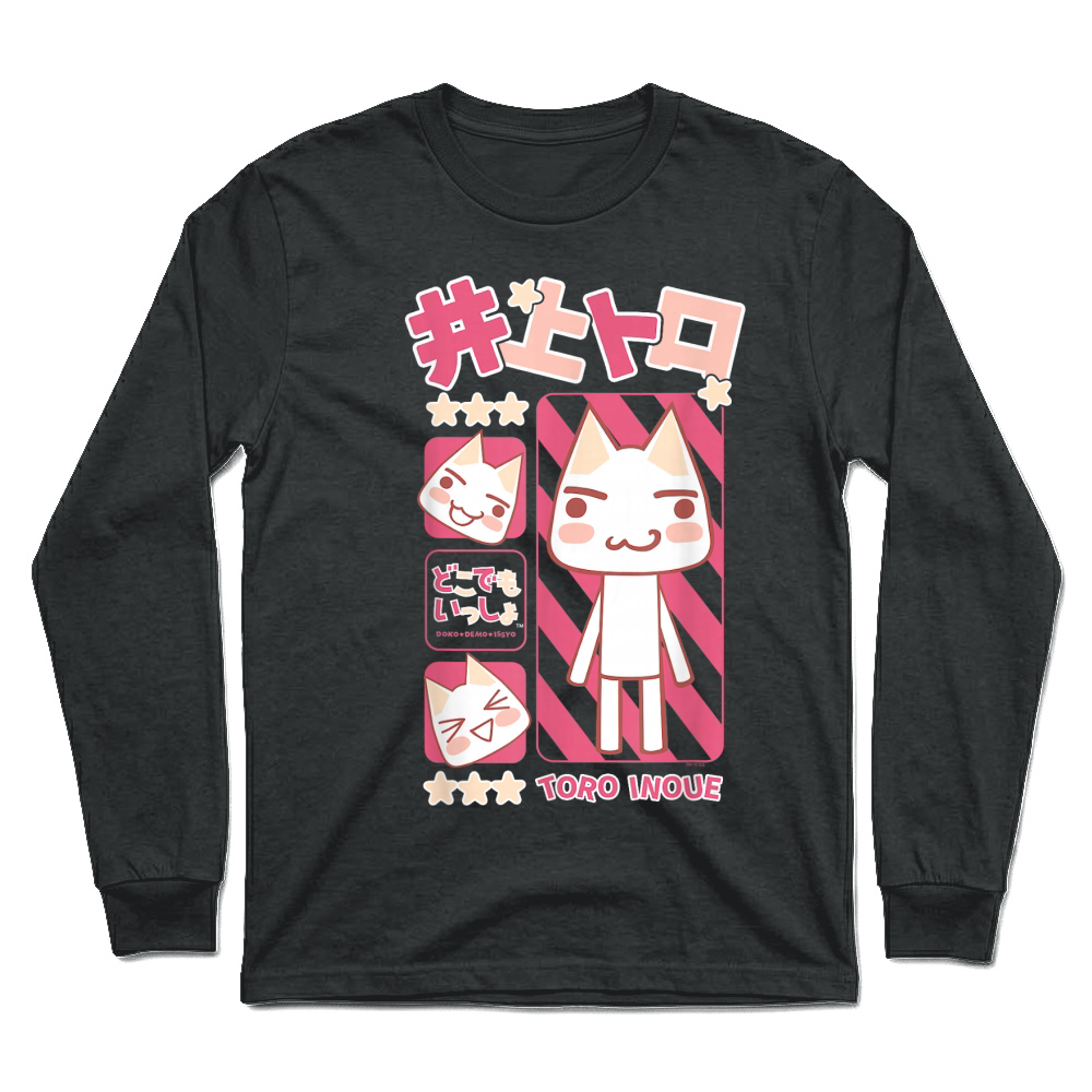 Product Pink Tone Character Collage Cute Kanji Video Game T Shirt Unisex Longsleeve