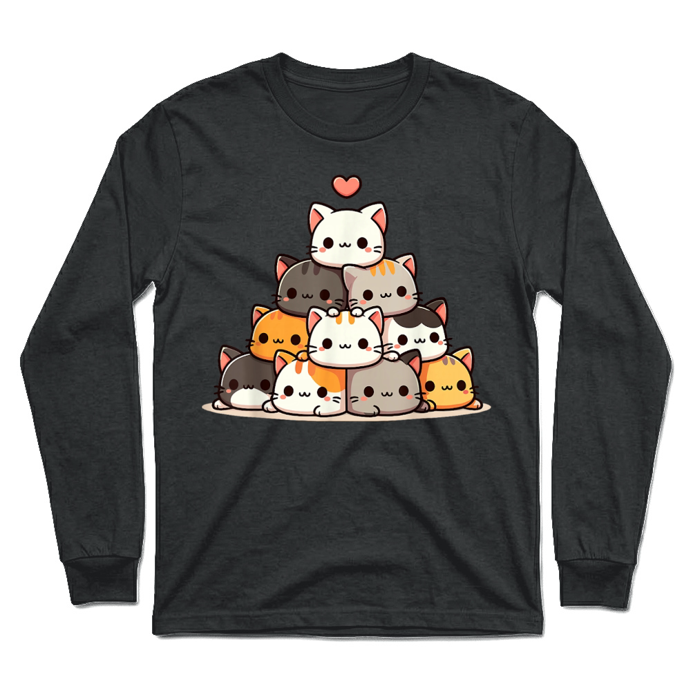 Product Cat Cute Cats Anime Kawaii T Shirt Unisex Longsleeve