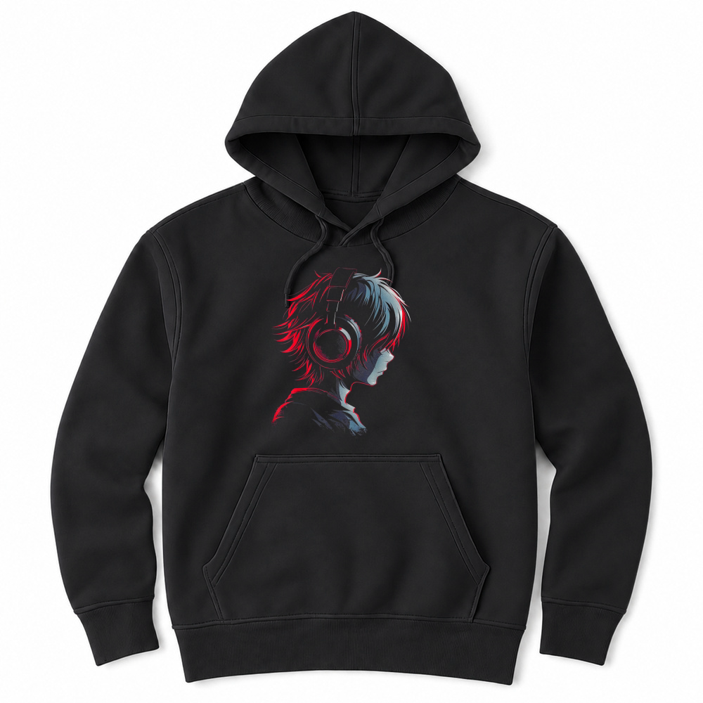 Product Anime Manga Graphic Headphone Artwork Anime T Shirt Unisex Hoodie