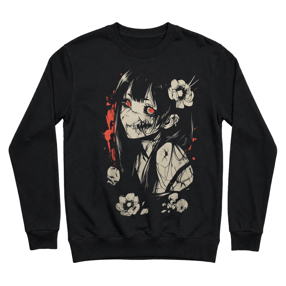 Product Horror Anime Manga, Japan Japanese Creepy Kawaii Goth T Shirt Unisex Sweatshirt