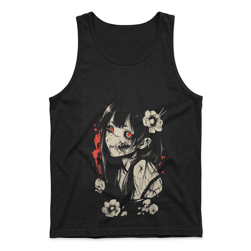 Product Horror Anime Manga, Japan Japanese Creepy Kawaii Goth T Shirt Tank Top