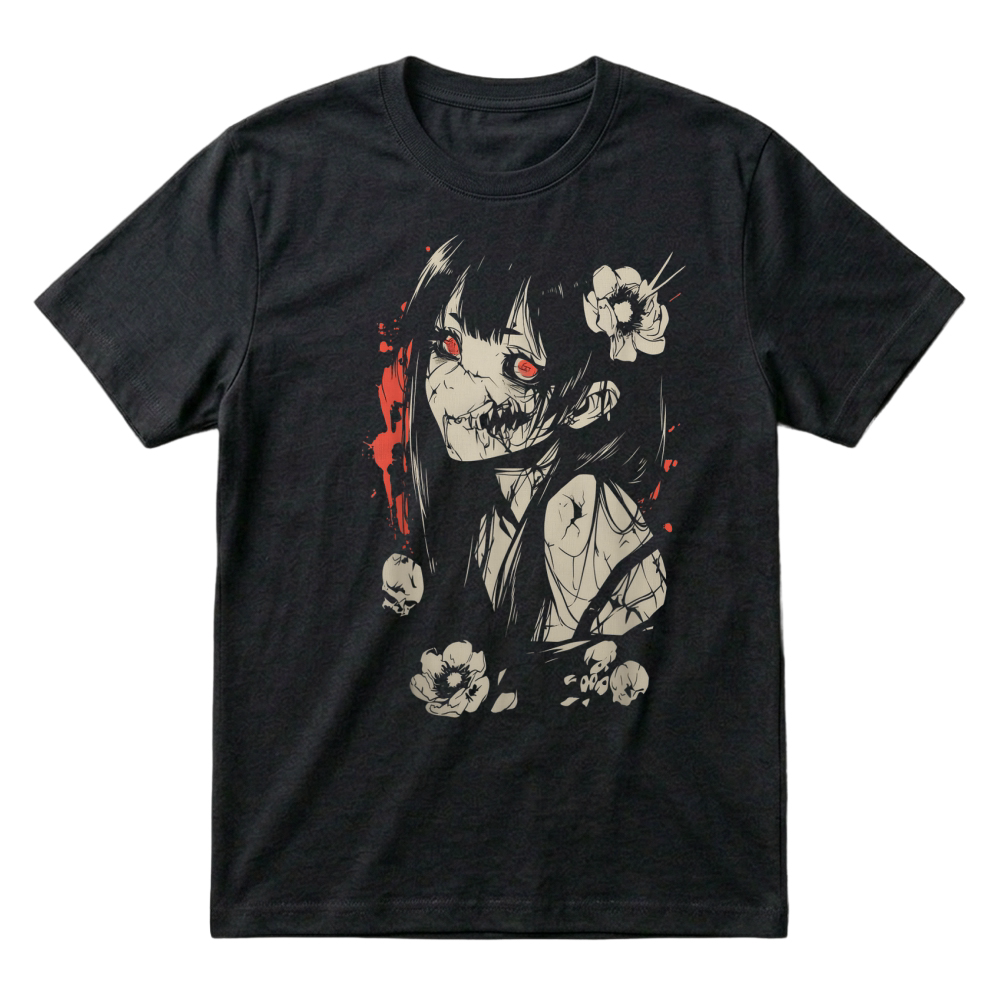 Product Horror Anime Manga, Japan Japanese Creepy Kawaii Goth T Shirt T-Shirt