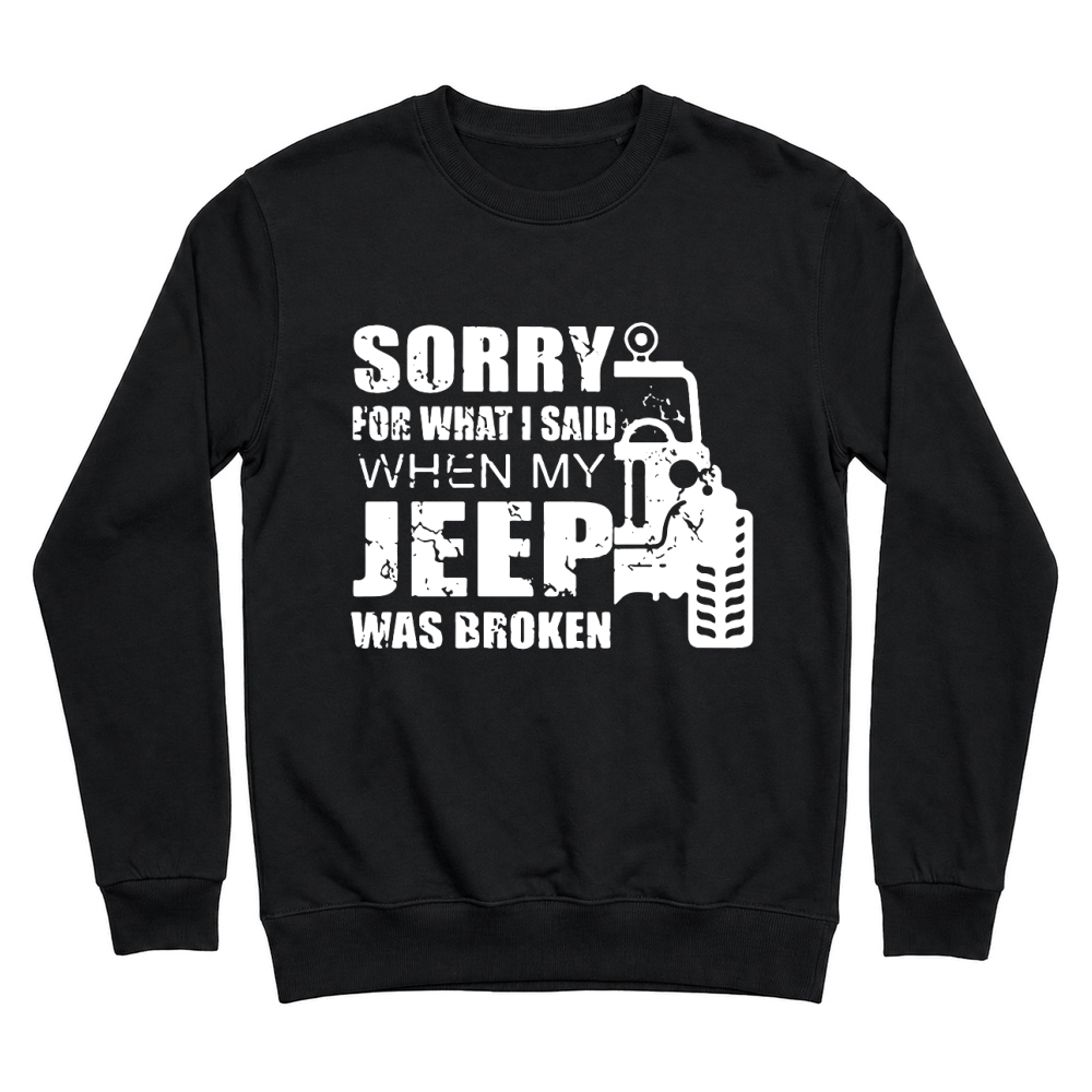 Product Sorry for what i said when my jeep was broken Hoodie Unisex Unisex Sweatshirt