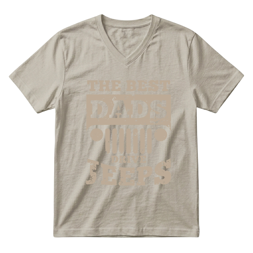 Product The best Dads drive Jeeps - offroad gift V-Neck T-shirt