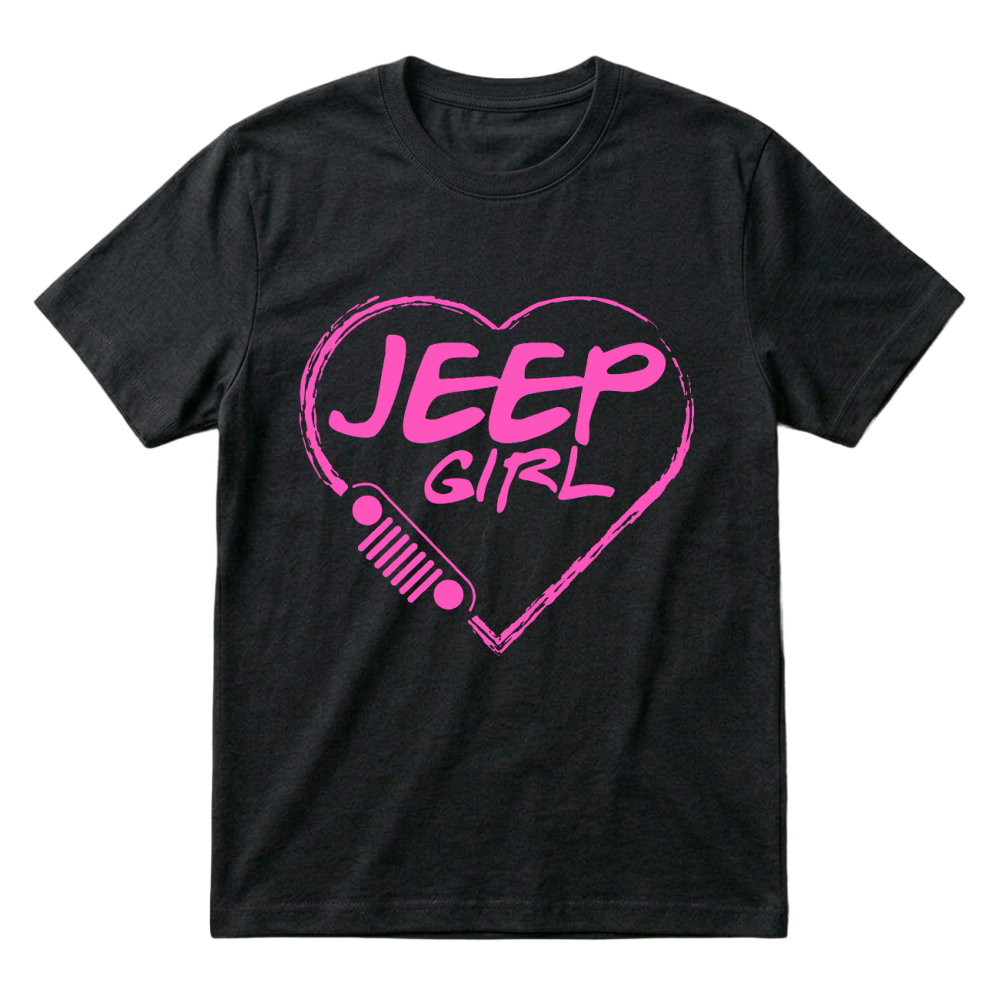Product Jeep girl - Pink heart lovely T-shirt Women's Long Sleeve T-Shirt