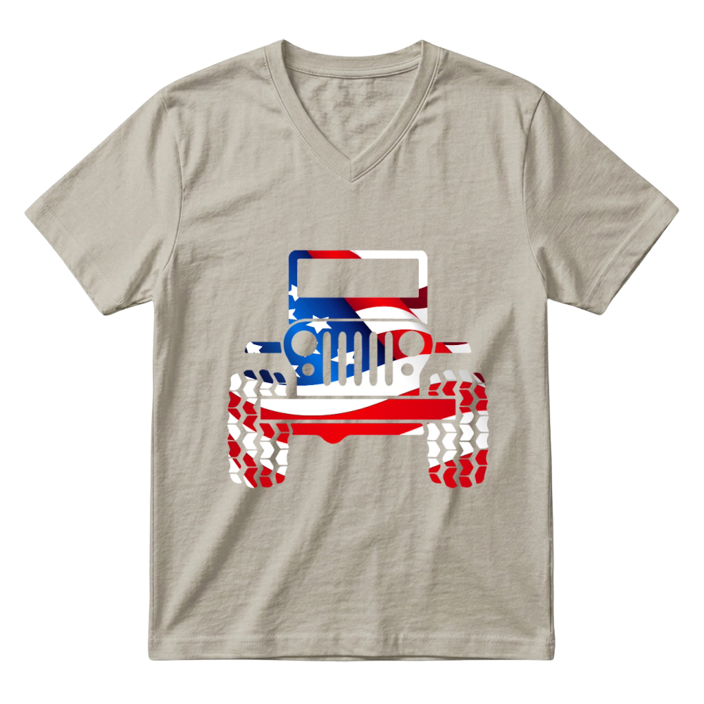 Product Jeep flag Mug V-Neck T-shirt
