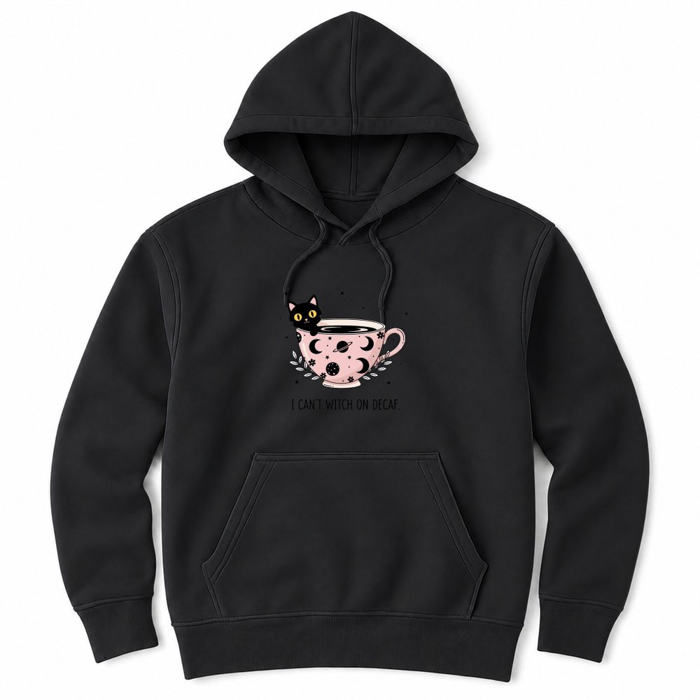 Product Spooky Halloween Retro I Cant Witch on Decaf Unisex Hoodie