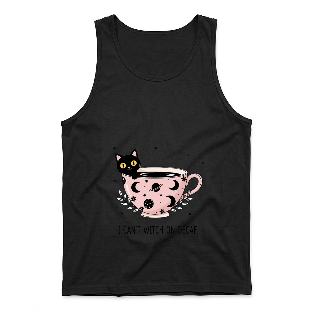 Product Spooky Halloween Retro I Cant Witch on Decaf Tank Top