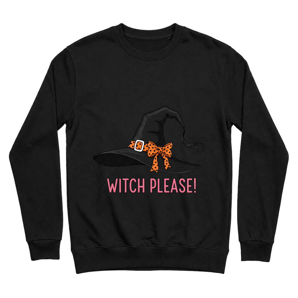 Product Halloween Retro Witch Please Hat Unisex Sweatshirt