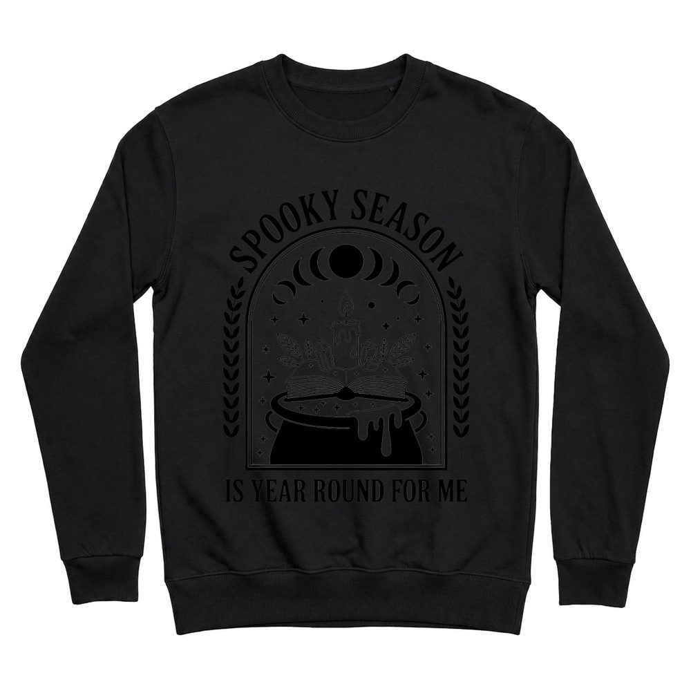 Product Halloween Retro Spooky Season Cat in Cauldron Unisex Sweatshirt