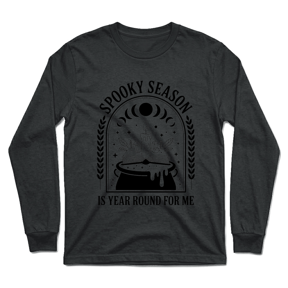 Product Halloween Retro Spooky Season Cat in Cauldron Unisex Longsleeve
