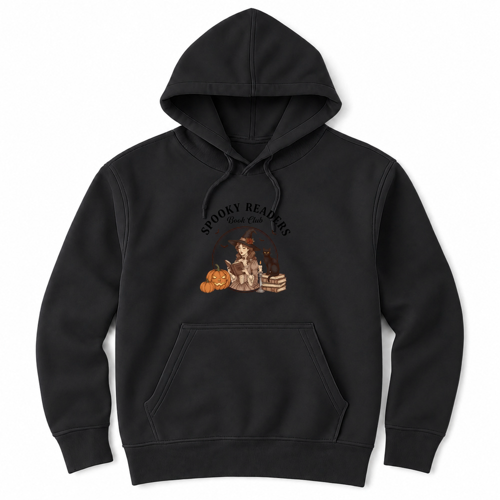 Product Halloween Retro Style Spooky Readers Book Club Witch Unisex Hoodie