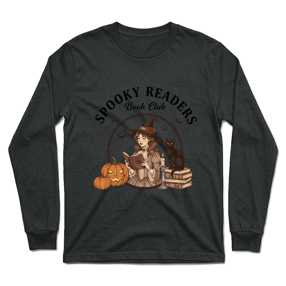 Product Halloween Retro Style Spooky Readers Book Club Witch Unisex Longsleeve