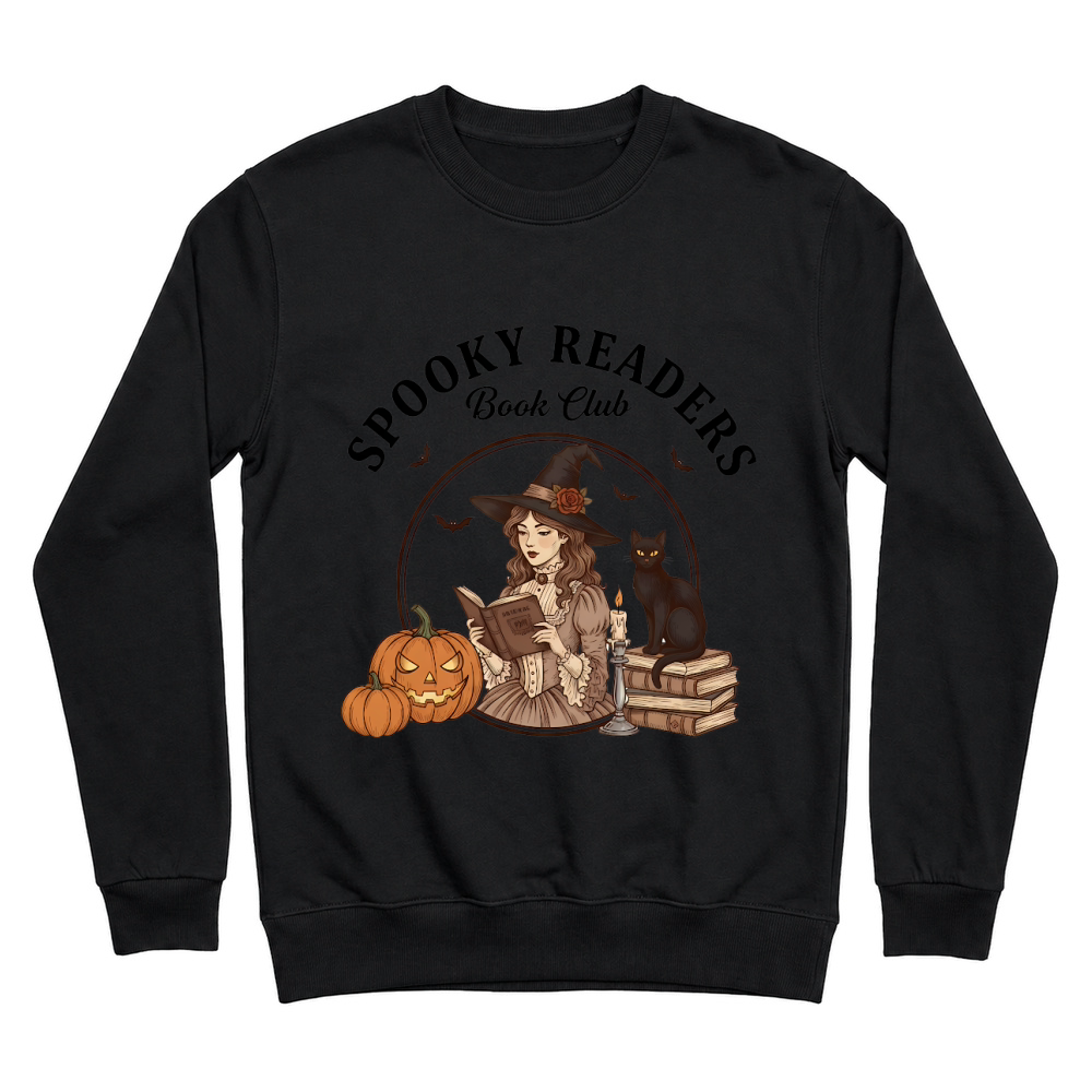 Product Halloween Retro Style Spooky Readers Book Club Witch Unisex Sweatshirt