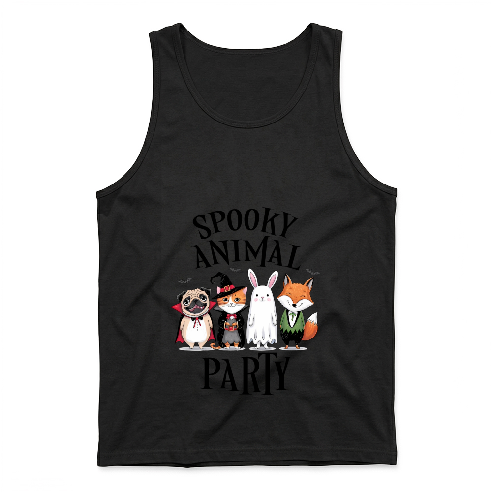 Product Cute Spooky Animal Party Halloween Tank Top