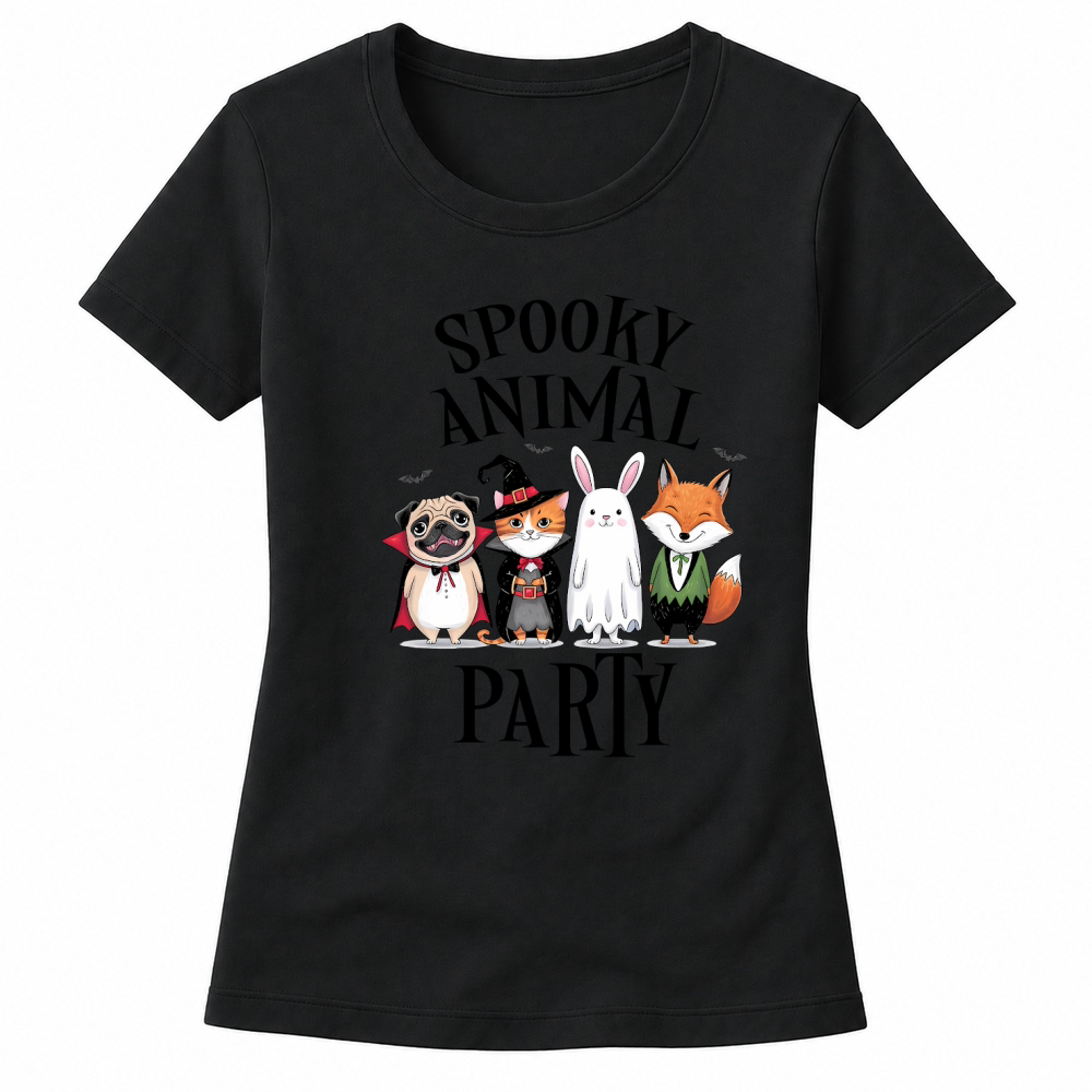 Product Cute Spooky Animal Party Halloween Women's T-shirts