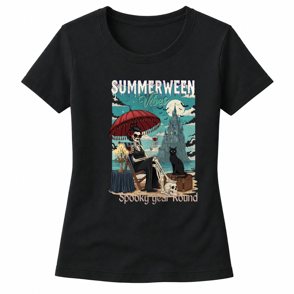 Product Summer Halloween Spooky Year Round Funny Halloween Women's T-shirts
