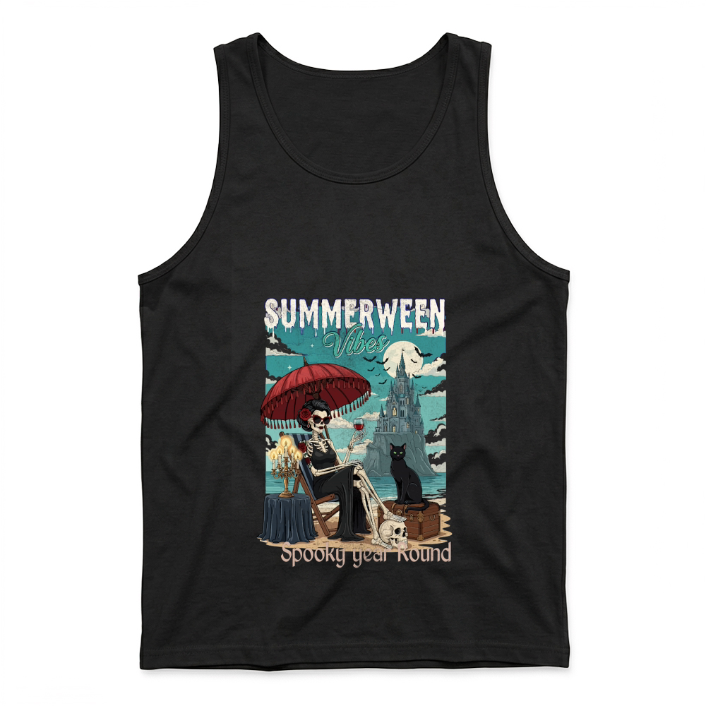 Product Summer Halloween Spooky Year Round Funny Halloween Tank Top