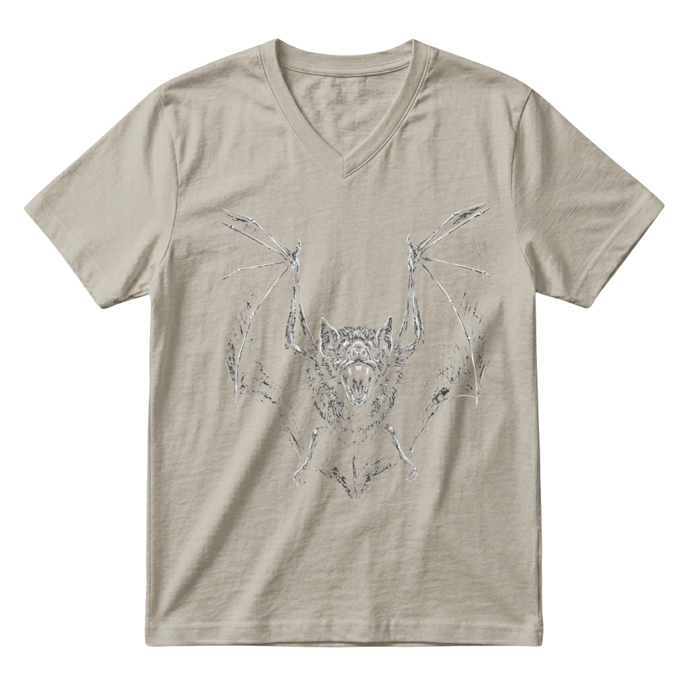 Product Bat Halloween Spooky Animal Creature V-Neck T-shirt