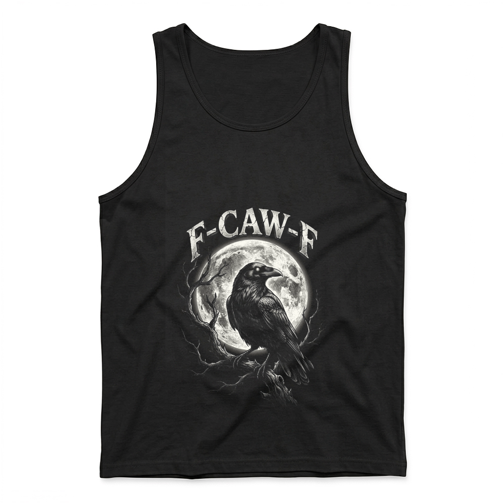 Product Raven Moon Halloween Spooky Bird Tank Top