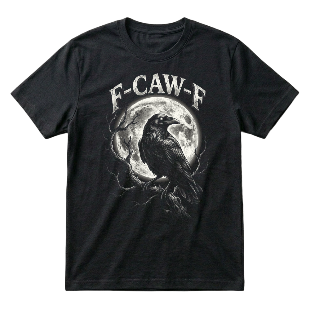 Product Raven Moon Halloween Spooky Bird T-Shirt