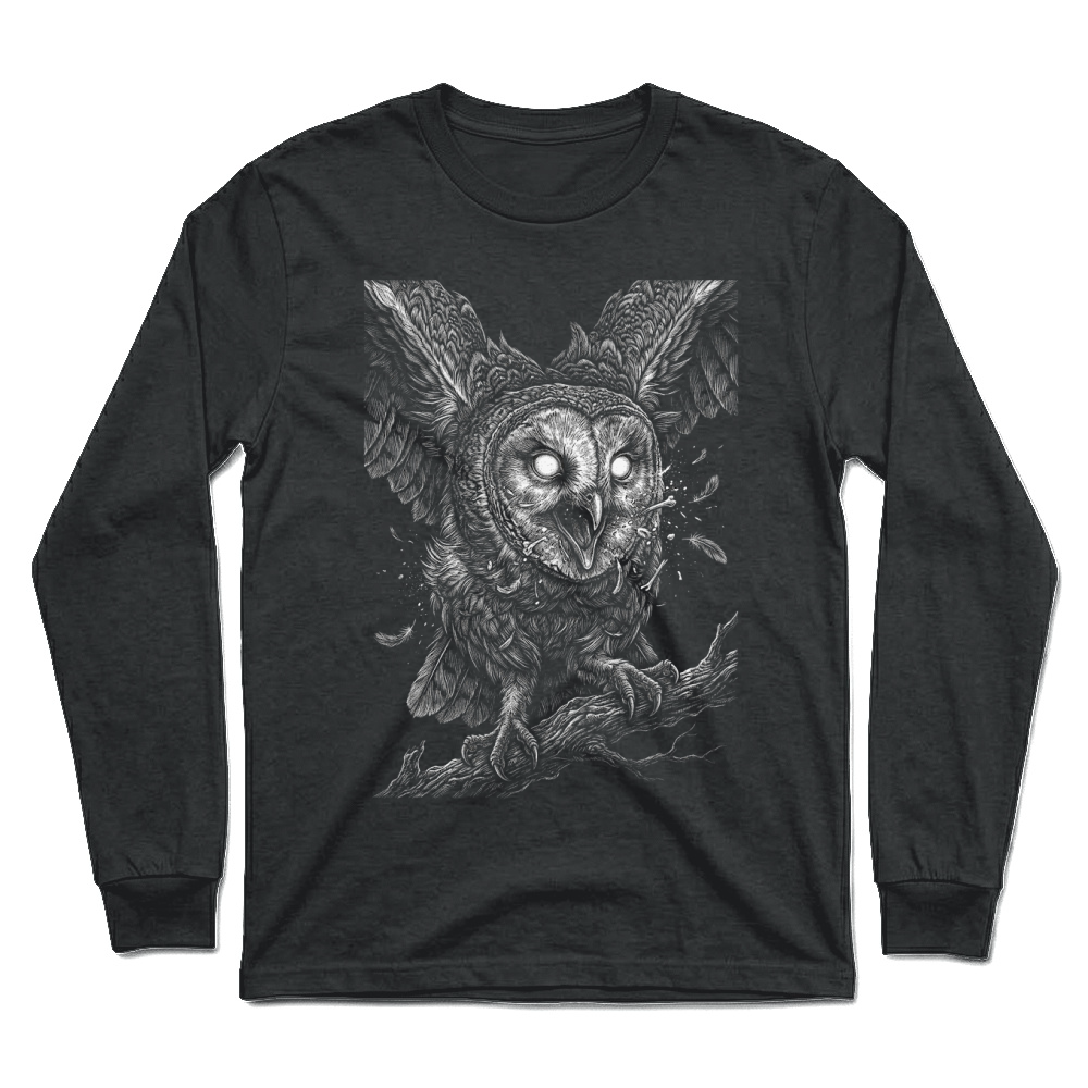 Product Owl Horror Spooky Bird Halloween Unisex Longsleeve