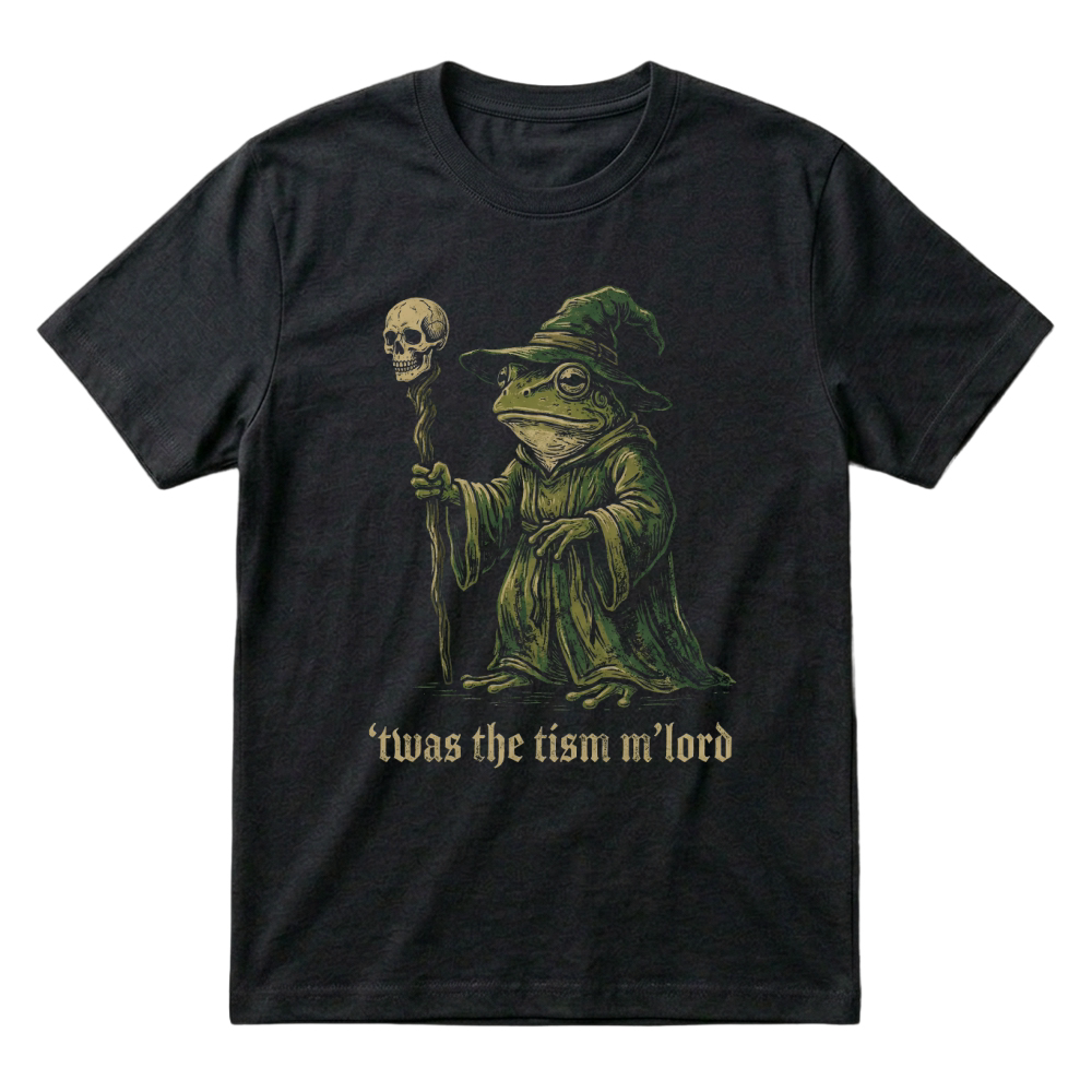Product Frog Wizard Fantasy Illustration Halloween T-Shirt