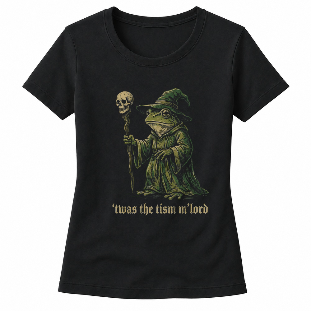 Product Frog Wizard Fantasy Illustration Halloween Women's T-shirts