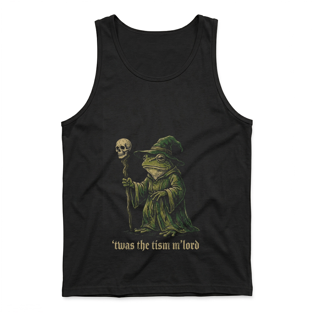 Product Frog Wizard Fantasy Illustration Halloween Tank Top