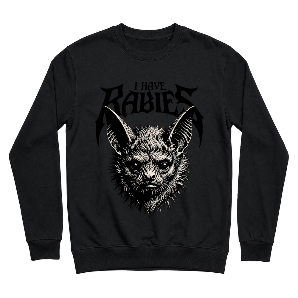 Product I Have Rabies Gothic Bat Halloween Unisex Sweatshirt