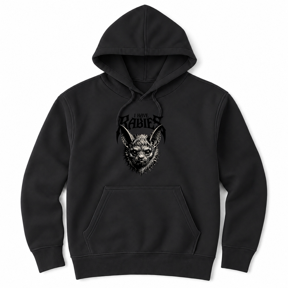 Product I Have Rabies Gothic Bat Halloween Unisex Hoodie