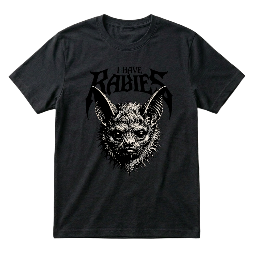 Product I Have Rabies Gothic Bat Halloween T-Shirt